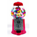 Red 9" Metal w/Glass Gumball / Candy Dispenser Machine